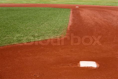 Baseball First Base And Scound Base Stock Image Colourbox