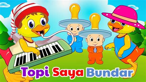Topi Saya Bundar Lagu Anak Lucu Lagu Anak Indonesia Youtube