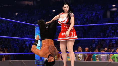 Bollywood Girl Lakshmi Vs Roman Wwe Hot Fight Smackdown Raw Wwe 2k23 Youtube