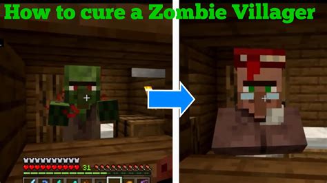 How To Cure Zombie Villager How To Cure Zombie Villager Youtube