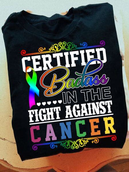 certified badass in the fight against cancer awareness ribbon cancer awareness fridaystuff