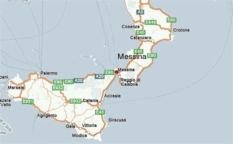 Messina Italy World Map