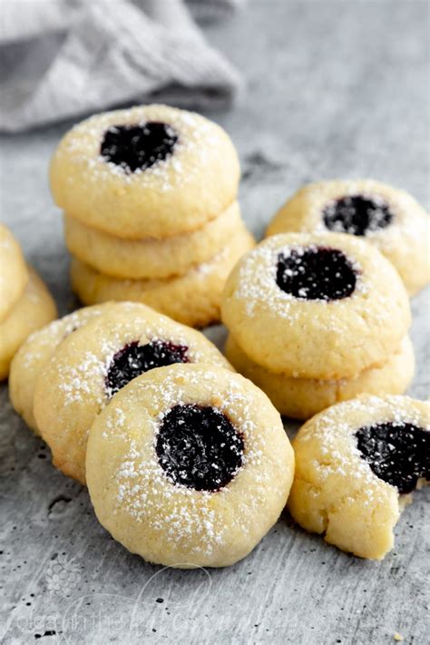 Jam Filled Thumbprint Cookies Olga In The Kitchen