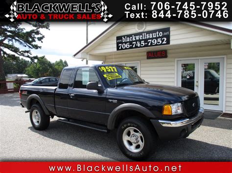 Used 2003 Ford Ranger 4dr Supercb 40l Xlt Fx4 Off Rd 4wd For Sale In