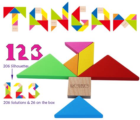 Wooden Tangram Puzzle Game Large Size Toys Of Wood Oxford