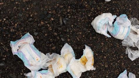 Soiled Diapers Feces Filled Jeans Dumped Outside Elderly Couples Home