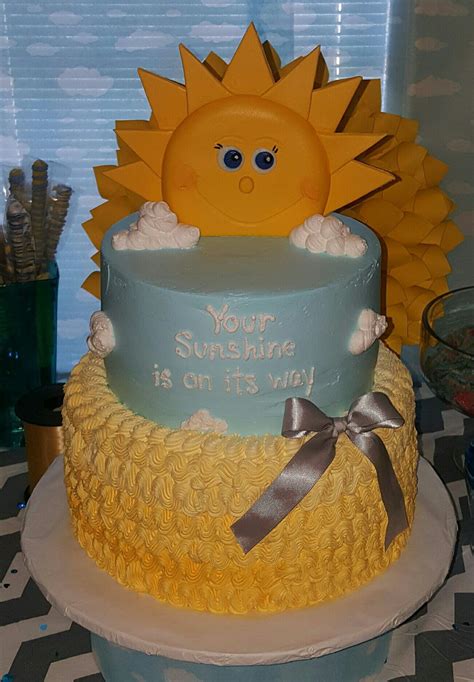 My Little Sunshine Babyshower Cake Baby Shower Cakes Cake Amazing Cakes