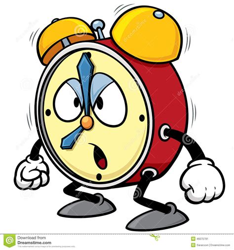 Alarm Clock Stock Vector Illustration Of Funny Smiley 46075791