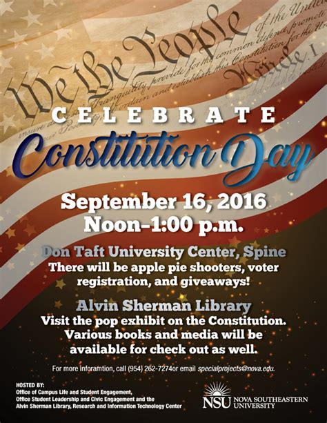 Celebrate Constitution Day Sept 16 Nsu Newsroom