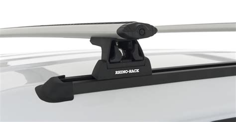 Rhino Rack Aero Bar Roof Rack For Camper Shells Track Mount Silver