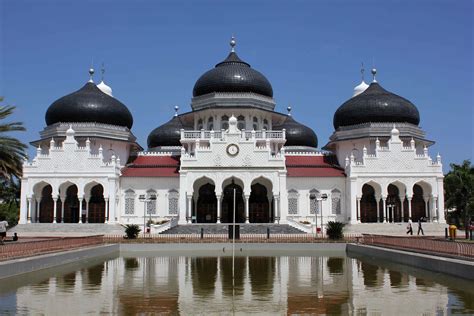 Baiturrahman Grand Mosque Of Banda Aceh Indonesia Islamic