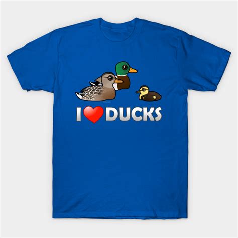 Cute Cartoon I Love Ducks Ducks T Shirt Teepublic