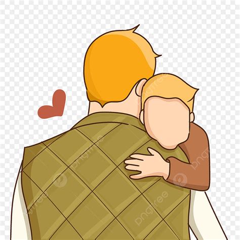 Father Hugging His Son Daddy Father Kid Png Transparent Clipart