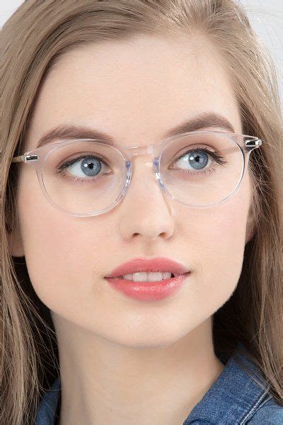 Translucent Round Prescription Eyeglasses Medium Full Rim Metal Eyewear Mood Eyeglasses Frames