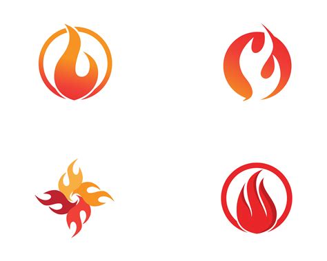 Fire Logo And Symbols Template Icons App 609877 Vector Art At Vecteezy