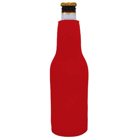 Blank Neoprene Zipper Bottle Coolie Wholesale Coolies