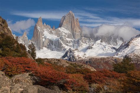 Autumn April In Los Glaciares National Park With Mt Fitz Roy