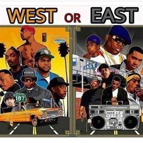 East Oder West Coast Musik Rap Hip Hop