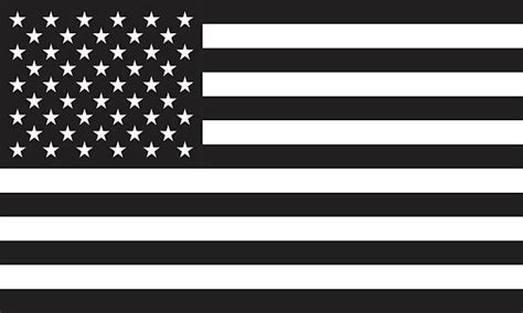 American Flag Clip Art Black And White Illustrations Royalty Free