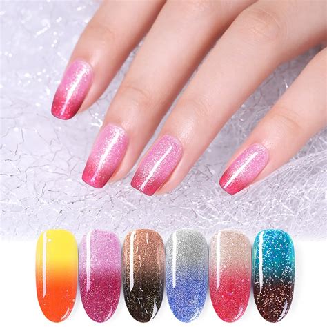 Born Pretty Glitter Thermal Nail Gel 6ml Temperature Color Changing