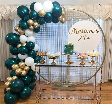 88pcs Double Dark Green Balloon Garland Arch Kit Gold White Etsy