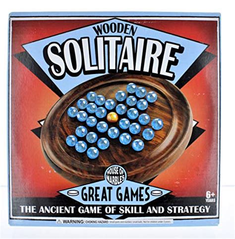 House Of Marbles Wooden Solitaire Coffee Table Board Game Vintage