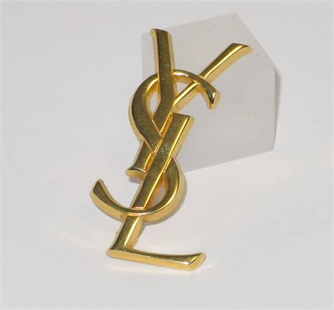 Authentic Vintage Yves Saint Laurent Pin Brooch Iconic Ysl