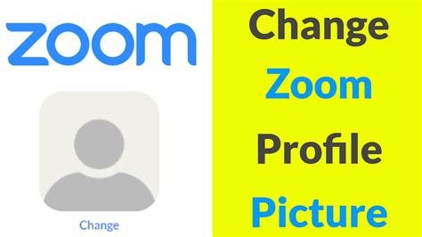 Start typing to find a user. How To Change Profile Picture on ZOOM in Mobile App & PC ...