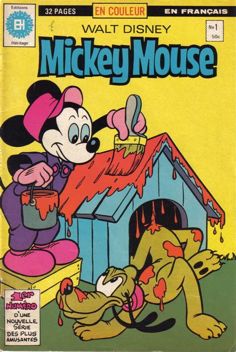 Canada Mickey Mouse French Scanned Image Of Comic Book Disney Cover Walt Disney Mickey