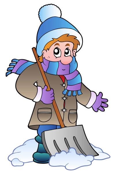 Royalty Free Man Shoveling Snow Clip Art Vector Images And Illustrations