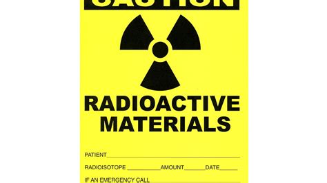 Caution Radioactive Material Sign Radio Choices