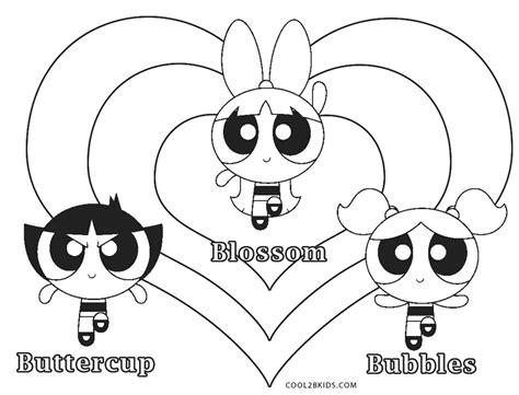 Black Powerpuff Girl Coloring Pages