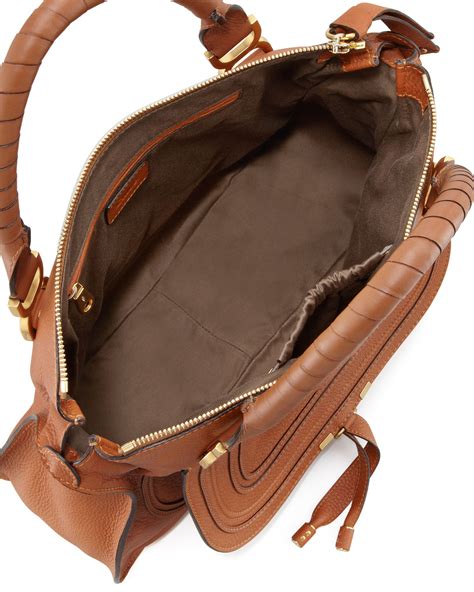 Chloé Marcie Large Shoulder Bag In Brown Tan Lyst