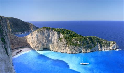 希腊 海滩 云 悬崖 岛 大海 美丽的海洋风景4k壁纸4k风景图片墨鱼部落格