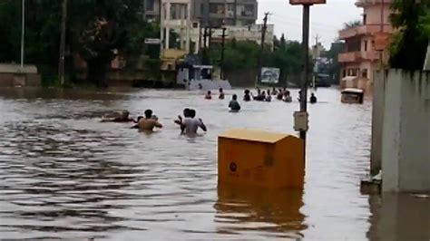 Ahmedabad Flood 2017 Heavy Rain Youtube