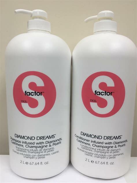 TIGI S FACTOR DIAMOND DREAMS SHAMPOO AND CONDITIONER 67 64oz WITH