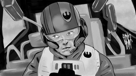 Star Wars Episode Vii Rebel Pilot Sketch By Stevensevert On Deviantart