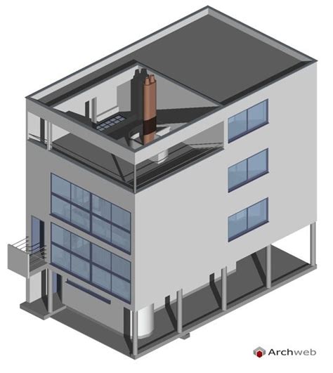 Introduction citrohan home is, within three basic prototypes (domino, monol, citrohan) created by le corbusier to create housing could be built in series like machinery, the most developed throughout his career. Casa nel quartiere Weissenhof 3D - Citrohan 1927 | Le ...
