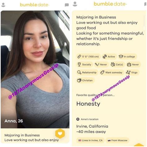 This Is Anfisa S Bumble Dating App Profile Some Of You Have Been Asking For Join The Facebook