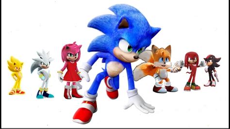 Sonic Tails Knuckles Shadow Amy Rose Silver And Super Sonic