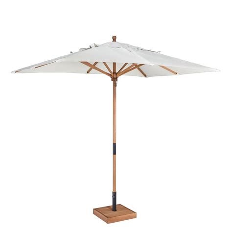 Home Styles Bali Hai 9 Ft Wooden Patio Umbrella In Off White Polyester