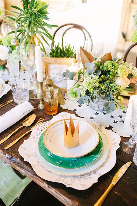 Romantic Irish Wedding Inspiration | Party table decorations, Table