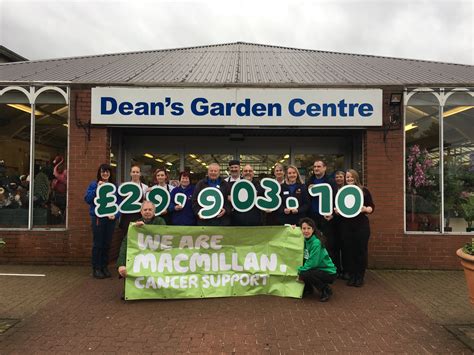 Macmillan Cheque Deans Garden Centre