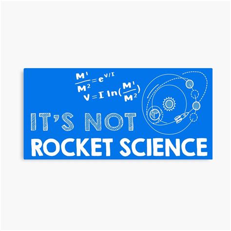 Its Not Rocket Science Canvas Print By Christopper Redbubble