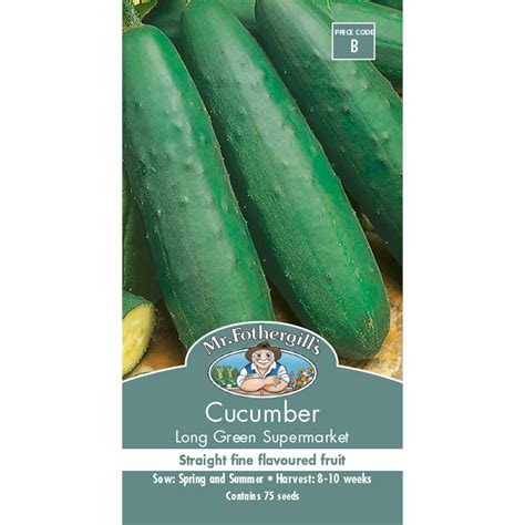 Mr Fothergills Long Green Cucumber Vegetable Seeds Bunnings Warehouse