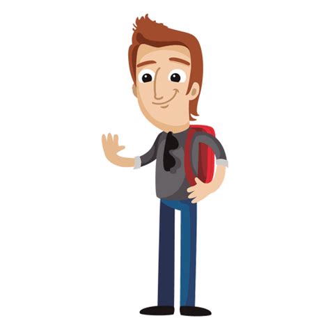 Male Student Cartoon Transparent Png And Svg Vector File