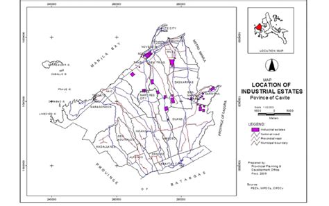 Industrial Zones Province Of Cavite 2009 Download Scientific Diagram