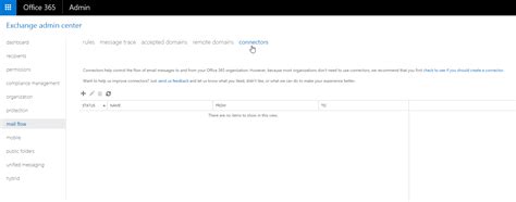 Click + to add a new connector. How to Use Docker to Create an Office 365 Mail Relay ...