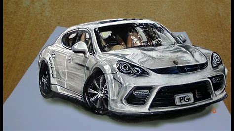 See only photos or all resources. Draw a Realistic 3D Sports Car Step by Step Easy - YouTube
