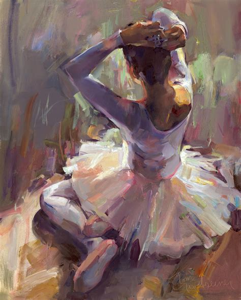 Backlit Ballerina Tom Nachreiner American Impressionist